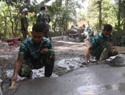 Satgas TMMD Ke-129 Kebut Finishing Rabat Jalan demi Infrastruktur Berkualitas