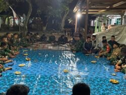 Satgas TMMD Hadiri Tasyakuran Warga, Pererat Kebersamaan TNI dan Masyarakat