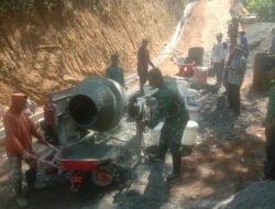 Satgas TMMD ke-129 Percepat Pembangunan Jalan Penghubung Bruno-Kalibawang