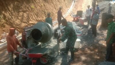 Satgas TMMD ke-129 Percepat Pembangunan Jalan Penghubung Bruno-Kalibawang