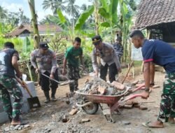 TMMD Ke-129 Percepat Renovasi RTLH, Pembangunan Rumah Ibu Ety Masuki Tahap Pondasi