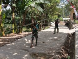 Sinergitas Satgas TMMD dan Warga Percepat Persiapan Pengecoran