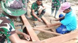 Pembangunan RTLH Ibu Ety dalam Program TMMD Ke-129 Lumajang Capai Tahap Pondasi