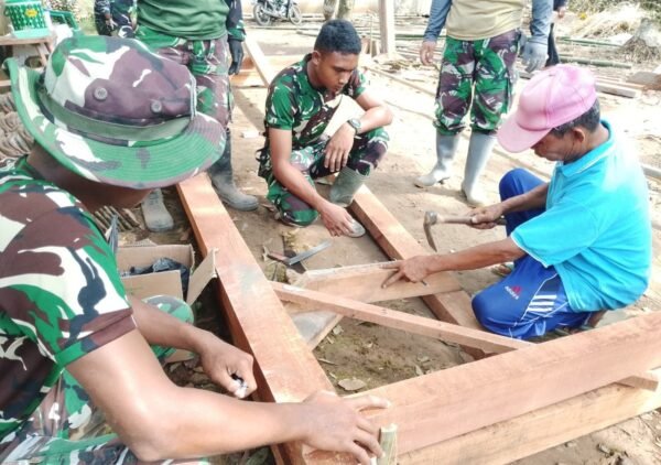 Pembangunan RTLH Ibu Ety dalam Program TMMD Ke-129 Lumajang Capai Tahap Pondasi