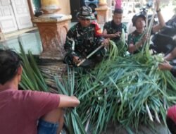 Satgas TMMD Ke-129 Kodim 0821/Lumajang Bantu Warga Siapkan Pakan Ternak