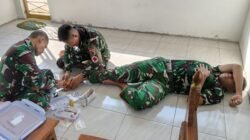 Tonkes Jaga Kebugaran Satgas TMMD, Pemeriksaan Kesehatan Rutin Dukung Kelancaran Pembangunan