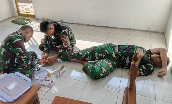 Tonkes Jaga Kebugaran Satgas TMMD, Pemeriksaan Kesehatan Rutin Dukung Kelancaran Pembangunan