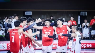 Timnas Voli Putra Bungkam Kamboja 3-0 di SEA V Cup 2026