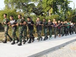 TMMD 129 Bojonegoro: Binsik Sore di Jalan Beton Baru Kedungpandan, Menjaga Fisik Sekaligus Hati Rakyat