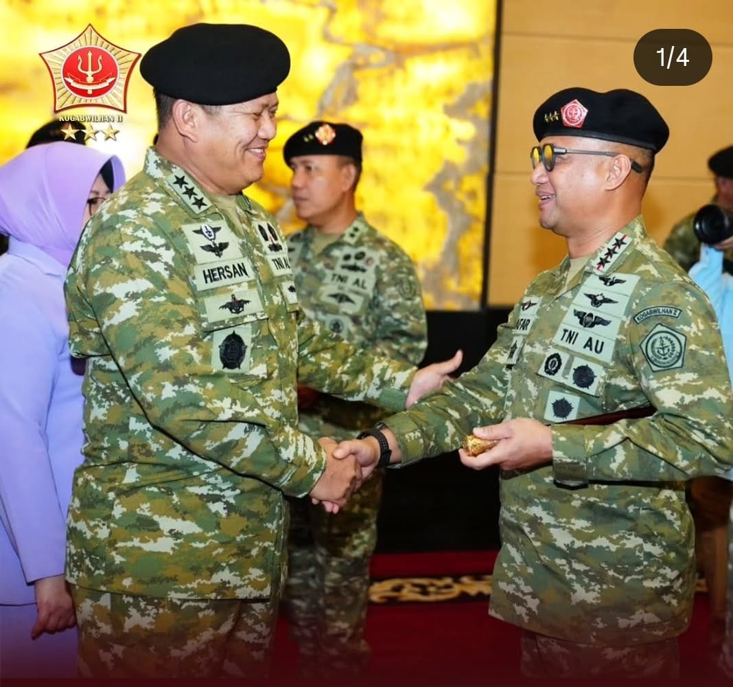 Muzafar Resmi Naik Pangkat Letjen Udara, Siap Perkuat Pertahanan Wilayah II