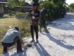 TMMD 129 Bojonegoro: Keringat Bersama di Balik Kokohnya Jalan Cor Beton Kedungpandan