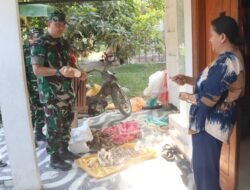 Dukung Ekonomi Lokal, Dansatgas TMMD 129 Bojonegoro Sambangi Usaha Gethuk Desa Kesongo