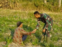 Menyapa di Tengah Ladang, Satgas TMMD 129 Bojonegoro Rajut Kemanunggalan TNI dan Rakyat