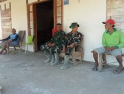 Satgas TMMD 129 Bojonegoro Nyangkruk Bareng di Teras untuk Bangun Kedekatan Warga Kesongo