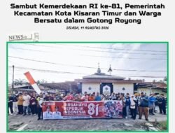Sambut HUT RI ke-81, Warga Kisaran Timur Gotong Royong