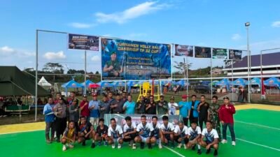 Brigif TP 32 Gelar Turnamen Bola Voli Danbrigif Cup I