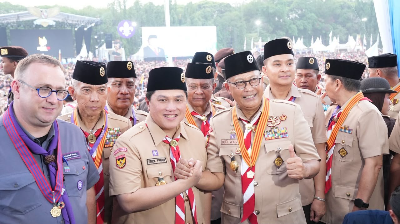 Hari Pramuka ke-65, Erick Thohir Tegaskan Pramuka Pilar Karakter Bangsa