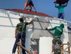 TMMD Bojonegoro Bangun Mushola di Rest Area Kesongo
