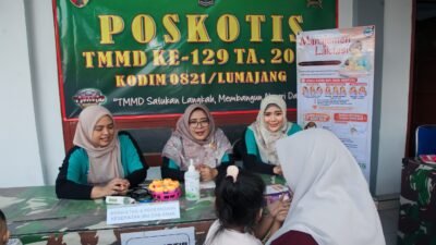 TMMD Lumajang Tingkatkan SDM Lewat Edukasi Kesehatan