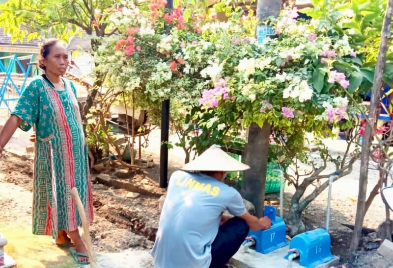 TMMD ke-129 Bojonegoro Hadir Atasi Kesulitan Air, Keran Warga Bekatul Kini Mengalir