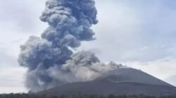 Gunung Anak Krakatau Erupsi, Kolom Abu Capai 357 Meter