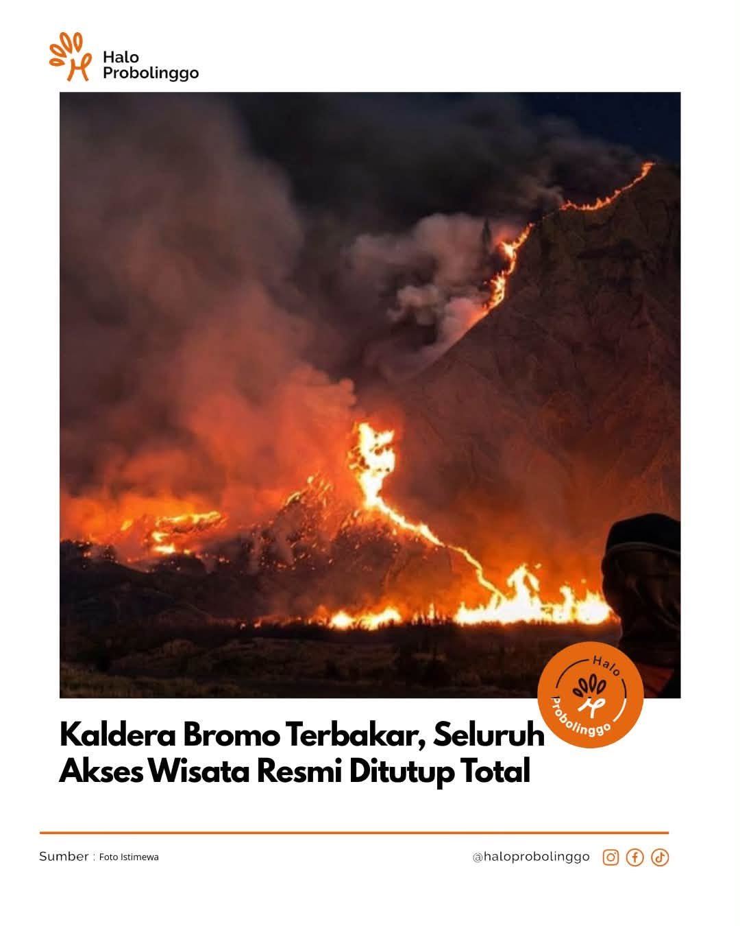 Bromo terbakar