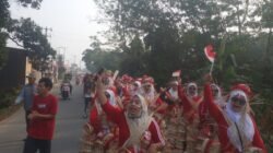 Warga Desa Dangdang Cisauk Antusias Ikuti Jalan Sehat HUT ke-81 RI