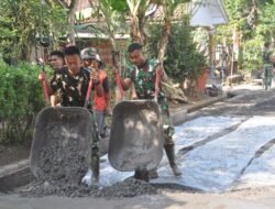 Distribusi Adukan Beton TMMD ke-129 Dioptimalkan, Dukung Kelancaran Pengecoran Jalan