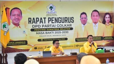 Golkar Sumsel Mulai Konsolidasi, Satukan Langkah 181 Pengurus