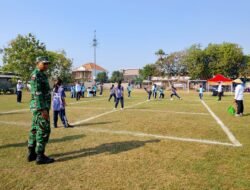 Semarak Lomba Dolanan, Babinsa Pastikan Kegiatan Kondusif