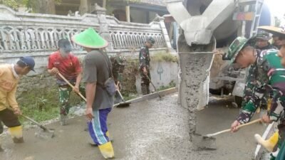 Sentuhan Akhir TMMD 129 di Dusun Mundu: Asa Baru Warga Kesongo di Atas Jalan Beton