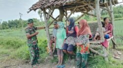 Koramil Leces Aktif Komsos dan Dampingi Petani Binaan