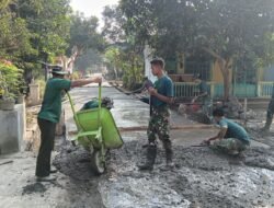 Pengerjaan Rabat Beton TMMD ke-129 Terus Berlanjut, Percepat Penyelesaian Infrastruktur Desa