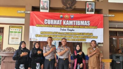 Curhat Kamtibmas di Desa Jambangan, Polresta Sidoarjo Ajak Warga Peduli Keamanan Lingkungan