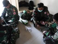 Tim Kesehatan TMMD 129 Jaga Stamina Prajurit di Bojonegoro