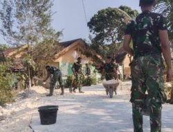 Satgas TMMD 129 Ratakan Bahu Jalan demi Warga Kesongo