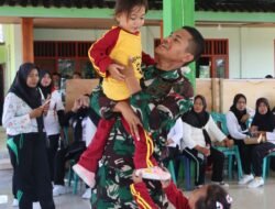 Satgas TMMD 129 Bojonegoro Hangatkan Anak Kesongo