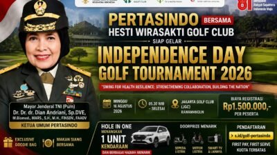 PERTASINDO Gelar Turnamen Golf HUT RI untuk Ketahanan Kesehatan