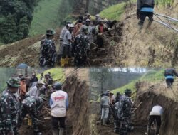 Danramil 0819/26 Tosari Pimpin Karya Bakti Pelebaran Jalan Alternatif, Wujud Nyata Kemanunggalan TNI dan Rakyat