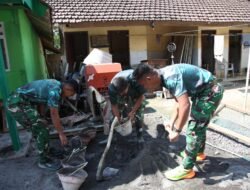 Pembangunan RTLH TMMD ke-129 Terus Berlanjut, Rumah Ibu Tuha Dikebut Menuju Tahap Akhir