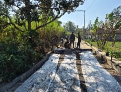 Pengecoran Rabat Beton TMMD ke-129 Hampir Rampung, Tersisa 50 Meter Pekerjaan