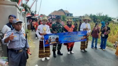 Koramil Kanigaran Kawal dan Amankan Pagelaran Seni Budaya dan Pariwisata Tingkat Kelurahan Di Wilayah Binaan