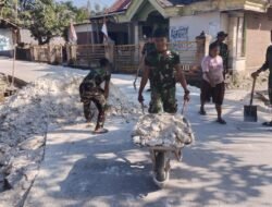 Menolak Menyerah pada Terik: Ketika Keringat Satgas TMMD 129 Bojonegoro dan Warga Kesongo Menyatu Demi Jalan Masa Depan