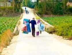 Jalan Beton TMMD 129 Bojonegoro Tuntas, Ekonomi Mundu Lancar