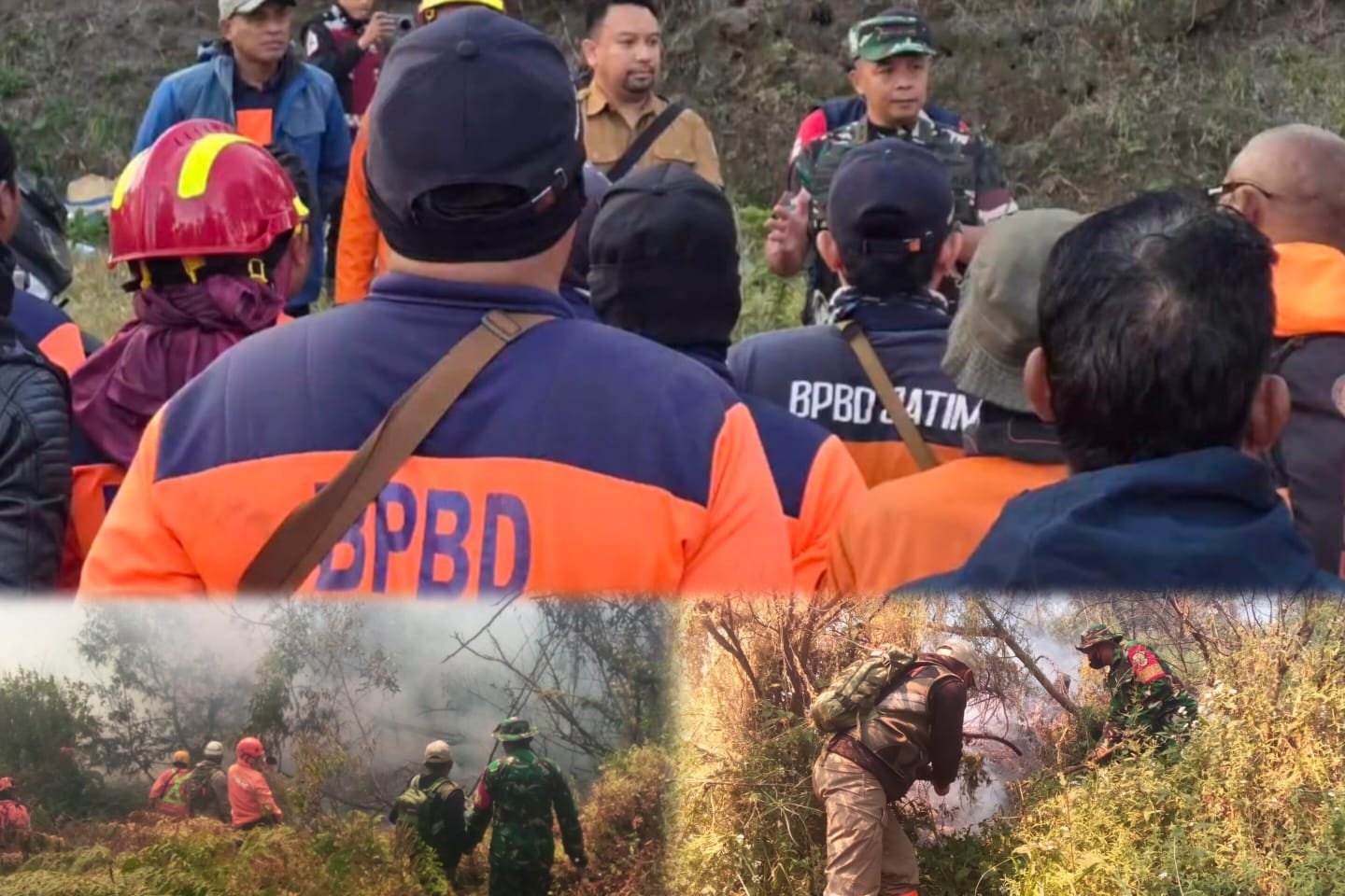Karhutla TNBTS Blok Bungkah dan Mungal Padam, Dandim Pasuruan Pastikan Personel Siaga