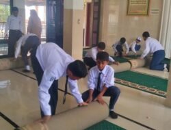 GEBERMAS PAI Berbakti: Wujudkan Masjid Bersih, Karakter Religius, dan Semangat Gotong Royong di SMP Negeri 4 Pasuruan