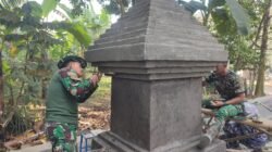 Finishing Tugu Brawijaya, Peltu Hermawan Pastikan Hasil Karya TMMD Tampil Rapi
