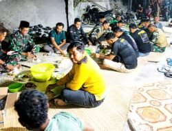 TNI dan Warga Desa Kesongo Makan Bersama, Rayakan Kesuksesan TMMD 129 Bojonegoro