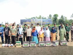 Penutupan TMMD ke-129, Forkopimda Serahkan Bantuan dan Peralatan Olahraga kepada Warga