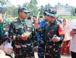 Rombongan Tinjau Bazar UMKM TMMD ke-129, Dorong Produk Lokal Semakin Berkembang